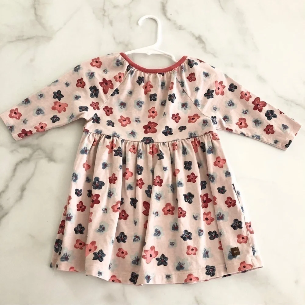Tea Amai Swingy Babydoll Dress Floral Cotton Pink